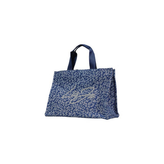 Blue Cotton Handbag