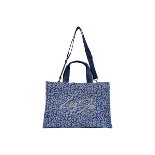 Blue Cotton Handbag