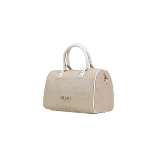 Beige Polyester Handbag