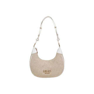 Beige Polyester Handbag