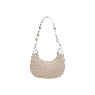Beige Polyester Handbag