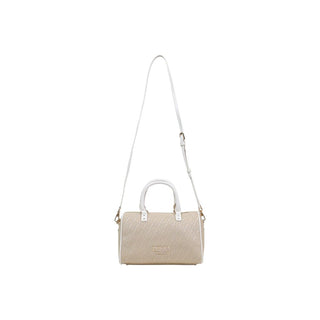Beige Polyester Handbag