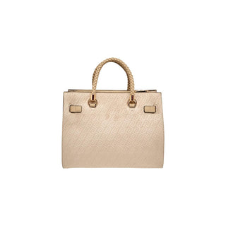 Beige Polyester Handbag