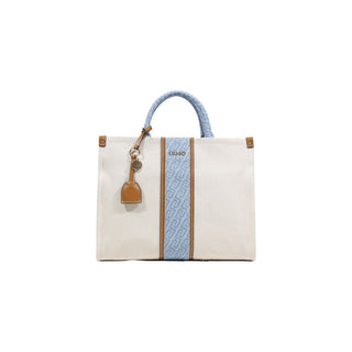 Blue Cotton Handbag