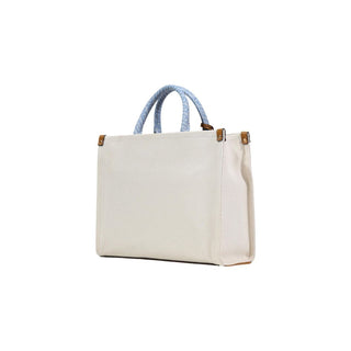 Blue Cotton Handbag