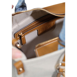 Blue Cotton Handbag