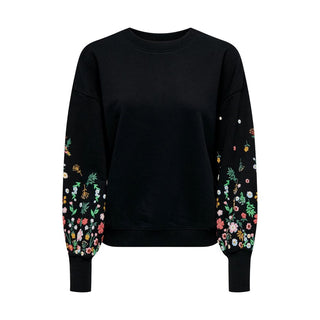 Black Cotton Sweatshirt