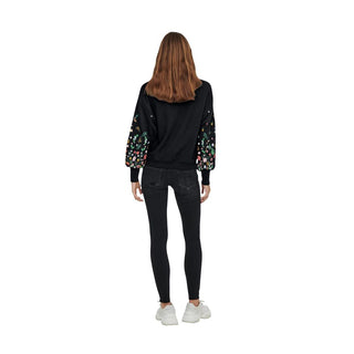 Black Cotton Sweatshirt