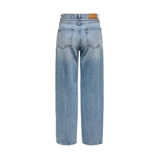 Light Blue Cotton Bootcut Jeans