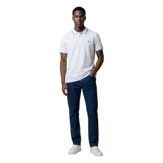White Cotton Polo Shirt