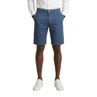 Blue Cotton Bermuda Shorts