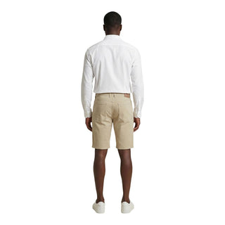 Beige Cotton Bermuda Shorts