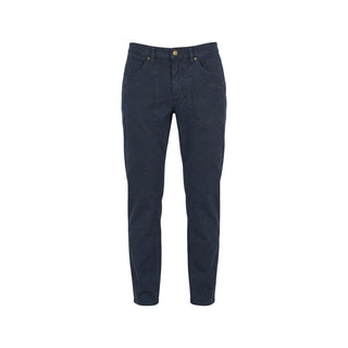 Blue Elastane Skinny Pants