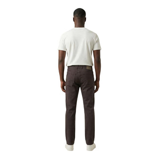 Brown Cotton Skinny Jeans