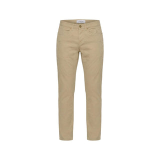 Beige Elastane Skinny Pants