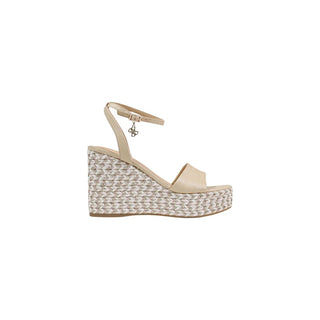 Beige Polyethylene High Heel Pumps