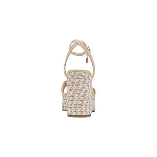 Beige Polyethylene High Heel Pumps