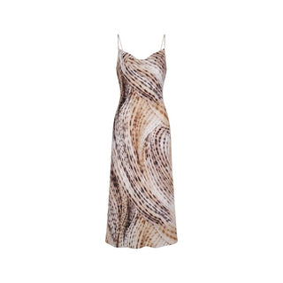 Multicolor Lyocell Long Dress