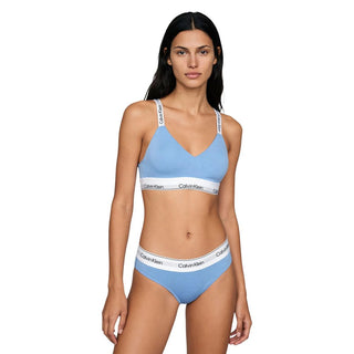 Blue Cotton Bra