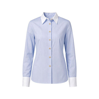 Blue Polyester Blouse