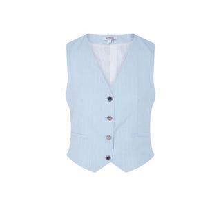 Blue Polyester Waistcoat