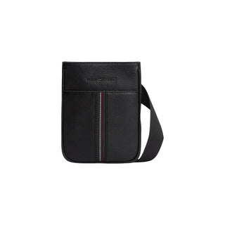 Black Polyethylene Crossbody Bag