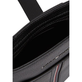 Black Polyethylene Crossbody Bag