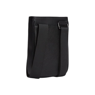 Black Polyethylene Crossbody Bag
