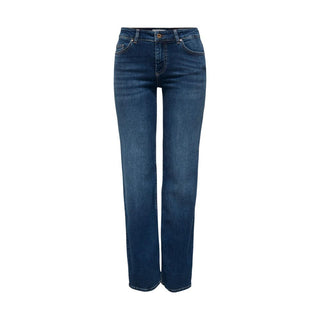 Blue Cotton Bootcut Jeans