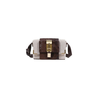 Beige Polyester Handbag