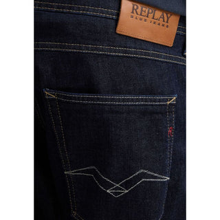 Blue Cotton Relaxed Fit Jeans