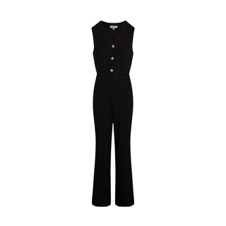 Black Polyester Jumpsuit