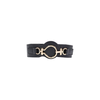 Black Polyethylene High-Waist Belt