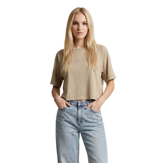 Beige Cotton T-Shirt