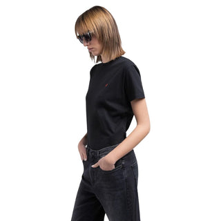 Black Cotton T-Shirt
