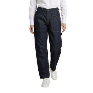 Blue Cotton Mom Jeans