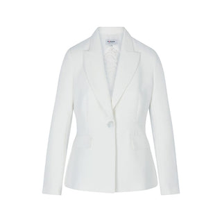 White Polyester Blazer