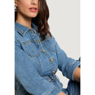 Light Blue Cotton Jumpsuit