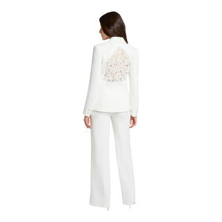 White Polyester Blazer
