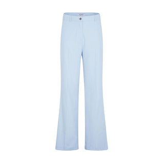 Blue Polyester Dress Pants