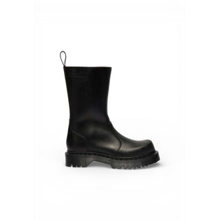 Black Leather Ankle Boots