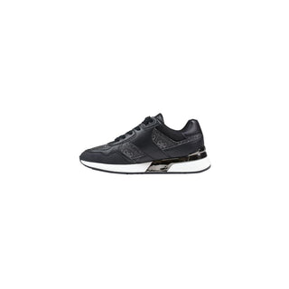 Gray Leather Athletic Sneakers