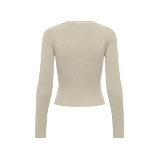 Beige Viscose Cardigan