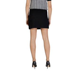 Black Recycled Polyester Mini Skirt
