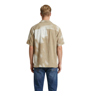 Beige Viscose Shortsleeve Shirt