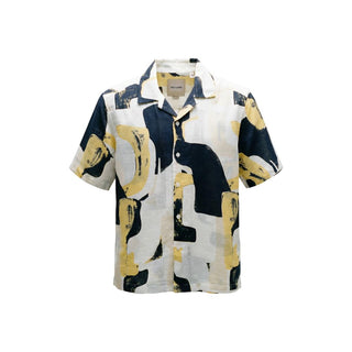 Multicolor Viscose Shortsleeve Shirt