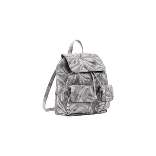 Gray Cotton Backpack