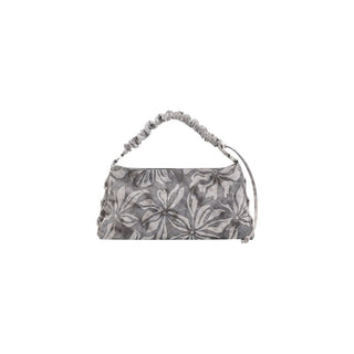 Gray Cotton Handbag