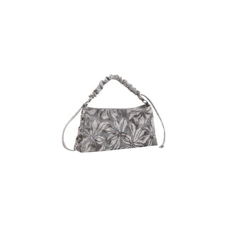 Gray Cotton Handbag