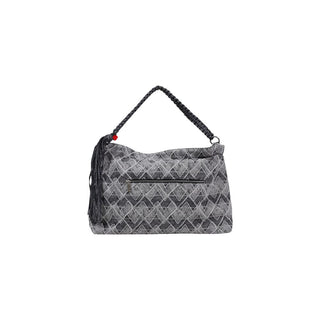 Blue Cotton Handbag